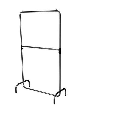 Arara para Roupas Cabideiro 2 Barras 1,00m Preto