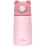Garrafa Termica Infantil com Canudo Ursinho 320ml Buba 18076 Rosa - 1