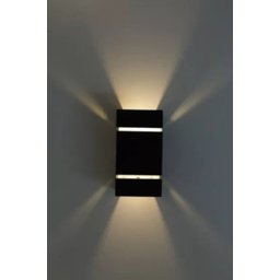 Arandela Frisada Catarina Parede Muro 2 fachos e 2 Frisos G9 - Marrom - 1