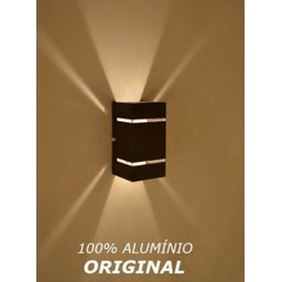 Arandela Frisada Catarina Parede Muro 2 fachos e 2 Frisos G9 - Marrom - 3