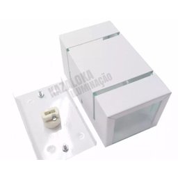 Arandela Frisada Catarina Parede Muro 2 fachos e 2 Frisos G9 - Marrom - 6