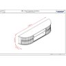 Rack Suspenso Ripado Modena para Tv até 60 Polegadas- Calacata/off White - Madetec - 1