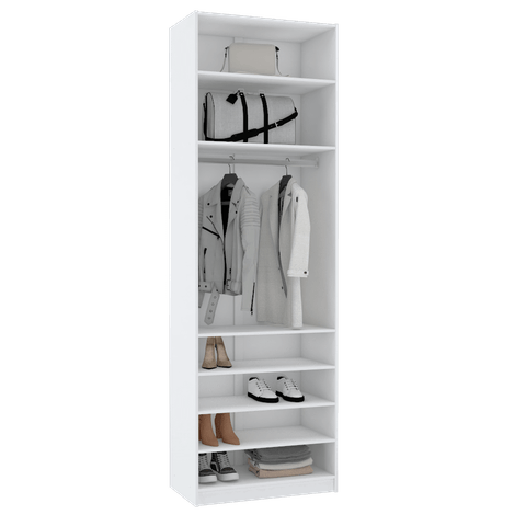 MÓDULO CLOSET CABIDEIRO E PRATELEIRAS A 2,50 M452.B (CASA) MUNDI MOVEIS