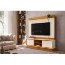 Ver imagem 7 de Rack com Painel Siena para Tv de até 75 Polegadas - Cinamomo Off White - Madetec