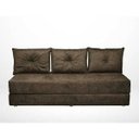 Ver imagem 1 de Sofá Cama Bicama Fidel 3 Lugares Slim Suede Marrom