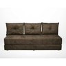 Sofá Cama Bicama Fidel 3 Lugares Slim Suede Marrom - 1