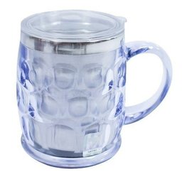 Caneca Térmica Transparente Brasão Metal 500ml - São Paulo - 4