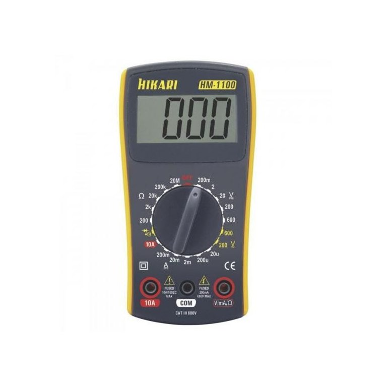 Multímetro Digital Hm1100 Amarelo/cinza Hikari