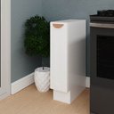 Ver imagem 1 de Balcão Porta Tempero 20cm sem Tampo Arizona CabeCasa MadeiraOriginals Branco