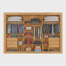 Guarda Roupa Casal Ripado 3 Portas 6 Gavetas - York-peroba - Móveis Europa - 2