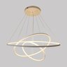 Lustre Pendente Led 100w 3 Aros Aneis Ring 80cm Branco St806 - 8