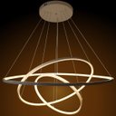 Ver imagem 1 de Lustre Pendente Led 100w 3 Aros Aneis Ring 80cm Branco St806