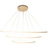 Lustre Pendente Led 100w 3 Aros Aneis Ring 80cm Branco St806 - 5