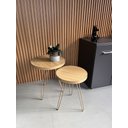Ver imagem 1 de Conjunto Mesa Lateral Siena Freijo BELI HOUSE Dourado