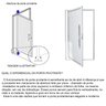 Porta Pivotante Vidro Lateral e 210x120 com Puxador e Rolete - 3