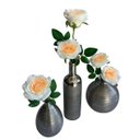 Ver imagem 7 de Kit 4 Rosas Artificiais Creme Realistas para Vasos e Centros de Mesa