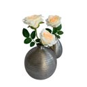 Ver imagem 6 de Kit 4 Rosas Artificiais Creme Realistas para Vasos e Centros de Mesa