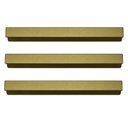 Ver imagem 1 de Kit 3 Puxadores para Móveis 20cm Dourado Líbero Nuovo Torralba Sobreposto Armários Gavetas