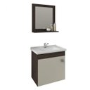 Ver imagem 2 de Gabinete Para Banheiro com Cuba e Espelheira 1 Porta 1 Prateleira Íris MGM Móveis