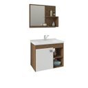 Ver imagem 6 de Gabinete de Banheiro Cuba e Espelheira 1 Porta 2 Prateleiras Lótus MGM Móveis