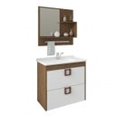 Ver imagem 2 de Gabinete de Banheiro 1 Gaveta 1 Porta Basculante com Cuba e Espelheira Lírio Mgm Móveis