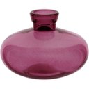 Ver imagem 1 de Vaso Garrafa Decorativo de Vidro Roxo 6x9x9cm Enfeite Sala Mesa Estante Aparador
