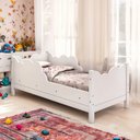 Ver imagem 5 de Colchão Incluso Cama Nuvem Branca Infantil Juvenil para Quarto Criança Moderno Confortável