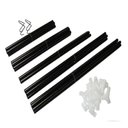 Ver imagem 6 de Guarda Roupa com Ziper Cabideiro Portatil Arara Organizador Prateleira Multiuso Praia Camping Preto