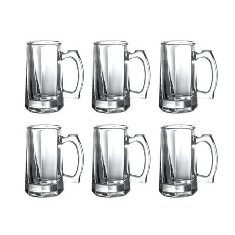 Kit 6 Canecas Chopp 360 ml vidro Class Home