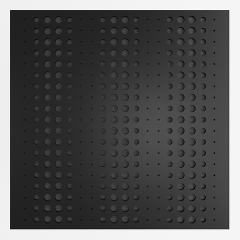Painel Acústico Absorvedor Decorativo Skal10 60x60mm Maestra:preto