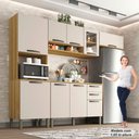 Ver imagem 7 de Cozinha Compacta Valencia com Vidro 4 Peças 9 Portas 2 Gavetas Salleto Moveis