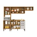 Ver imagem 6 de Cozinha Compacta Valencia com Vidro 4 Peças 9 Portas 2 Gavetas Salleto Moveis