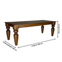 Ver imagem 5 de Mesa de Jantar Colonial Torneada Roma 200x100 - Imbuia Glazer