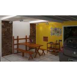 Mesa de Parede Dobrável Madeira Maciça Eucalipto 2 - 3