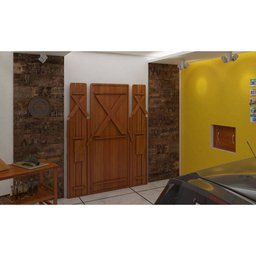 Mesa de Parede Dobrável Madeira Maciça Eucalipto 2 - 4