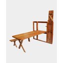 Ver imagem 2 de Mesa de Parede Dobrável Madeira Maciça Eucalipto 2