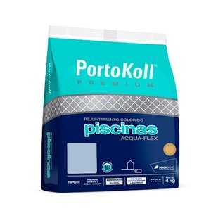 Rejunte Para Piscina Porto Koll 4kg Cor Azul Celeste