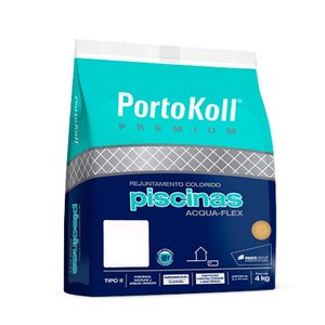 Rejunte Para Piscina Porto Koll 4kg Cor Branco