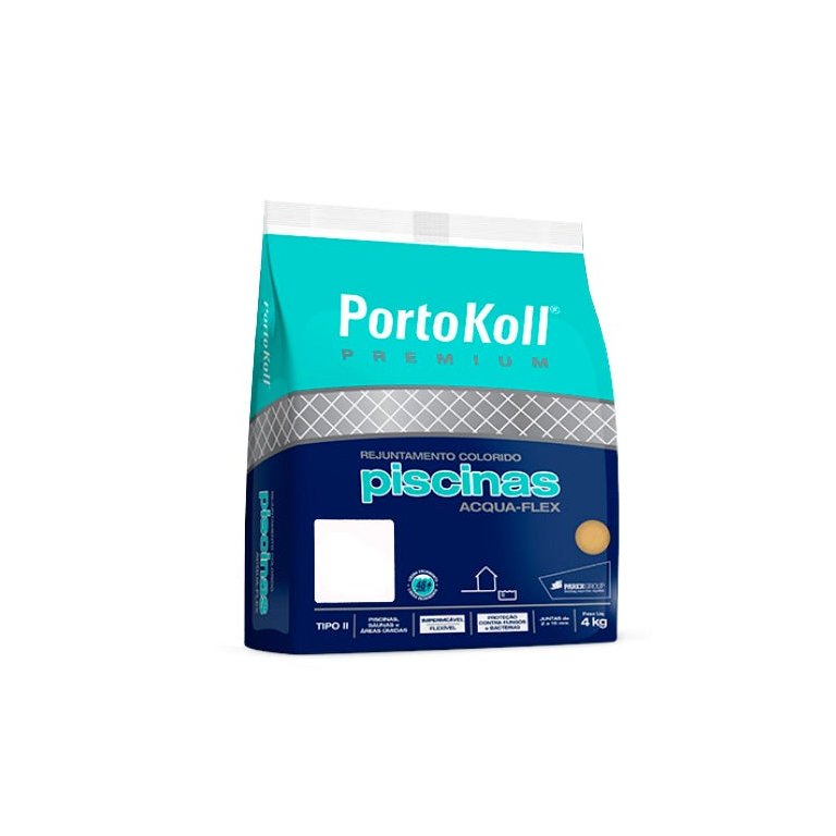 Rejunte Para Piscina Porto Koll 4kg Cor Branco