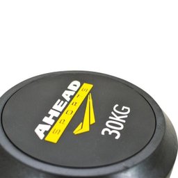 Barra W Montada 30 Kg As3009 Ahead Sports Preto e Amarelo - 2