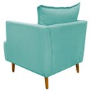 Ver imagem 5 de Kit 2 Poltronas Decorativa para Sala Recepção Escritório Consultório Reforçada Eliza Tecido Suede