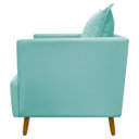 Ver imagem 4 de Kit 2 Poltronas Decorativa para Sala Recepção Escritório Consultório Reforçada Eliza Tecido Suede