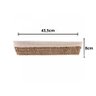 Cesta Oval de Sisal com Forro em Tecido 43,5x8x15cm Wolff - 5