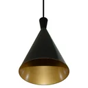 Ver imagem 4 de Lustre pendentes balcão 3 un Preto com dourado