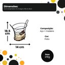 Ver imagem 4 de Suporte para Talheres Aramado Ecowood 18,5 Cm