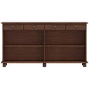 Ver imagem 3 de Aparador Buffet para Sala de Jantar 4 Portas 4 Gavetas Rústico Lazuli F06 Café - Lyam Decor