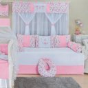 Ver imagem 3 de Enxoval Completo Bebê Menina Bailarina Floral Rosa 23 Peças