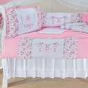 Ver imagem 7 de Enxoval Completo Bebê Menina Bailarina Floral Rosa 23 Peças