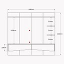 Ver imagem 6 de Painel para Tv 65 Polegadas 180cm Europa Lukaliam Cinza/tauari Ripado 3d
