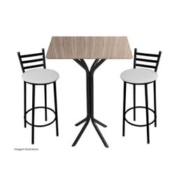 Tampo para Mesa de Jantar em MDF Quadrado 60cm Jade - 2